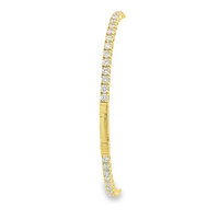 18K Yellow Gold 3.43 CTW Diamond Flex Bracelet