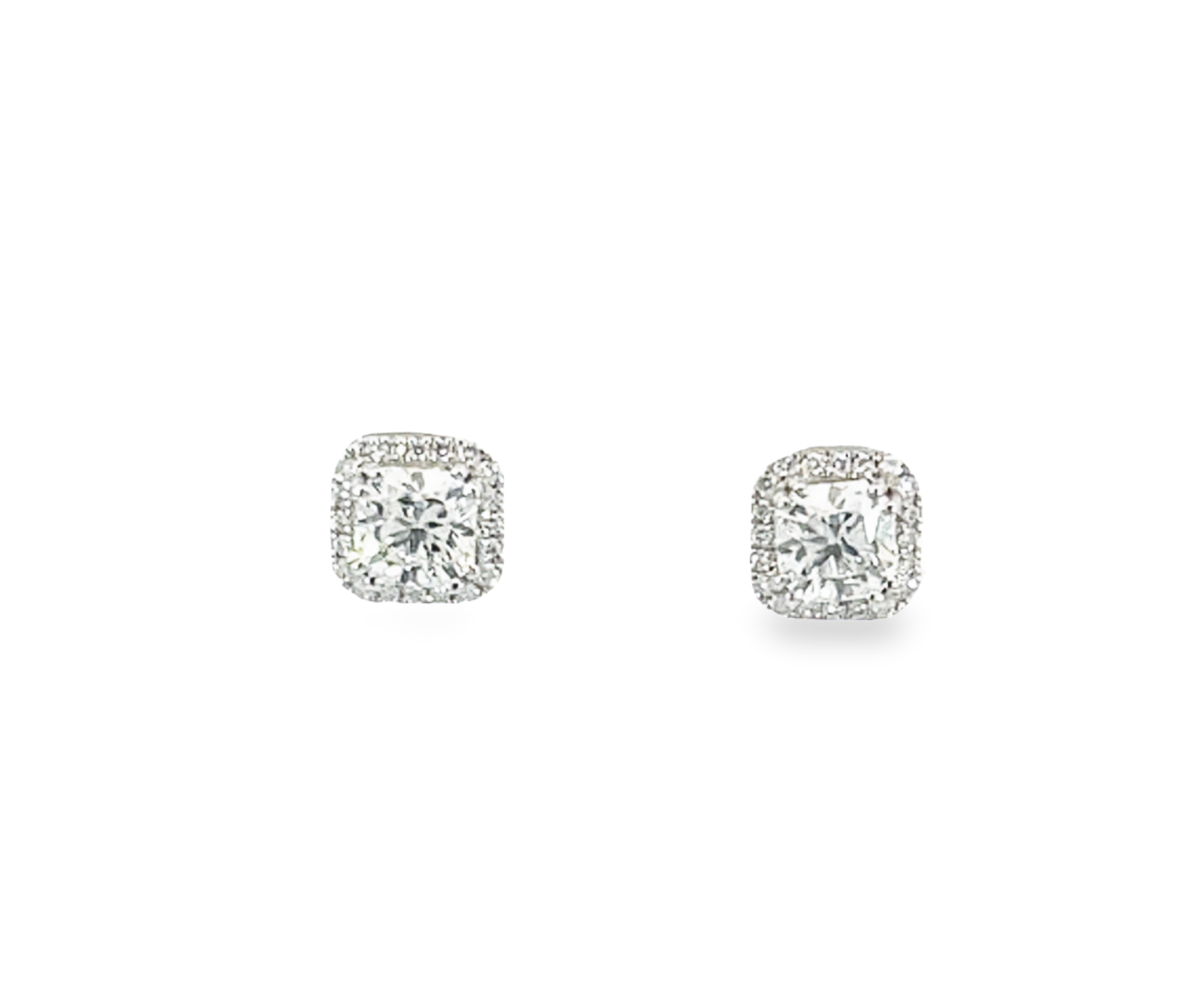 18K White Gold 1.16 CTW Diamond Earring