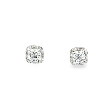 18K White Gold 1.16 CTW Diamond Earring