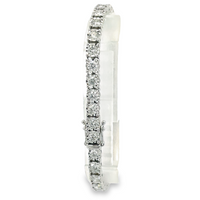 14K White Gold 5.04 CTW Diamond Tennis Bracelet