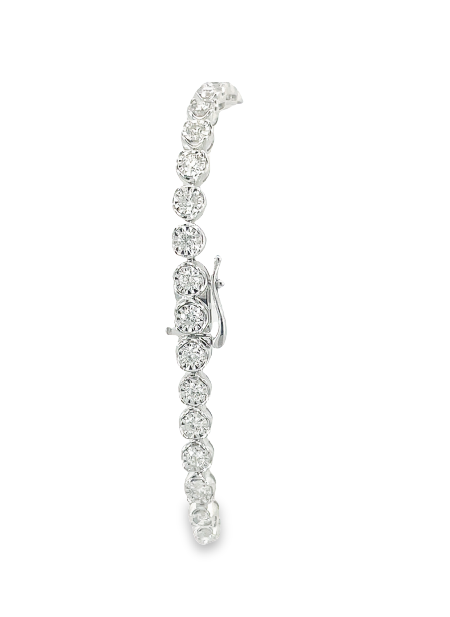 14K White Gold 7.97 CTW Diamond Bracelet