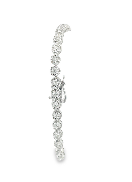 Diamond Scalloped Tennis Bracelet