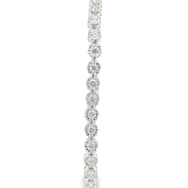 14K White Gold 7.97 CTW Diamond Bracelet