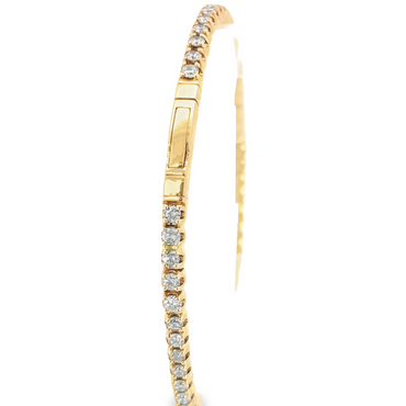 18K Rose Gold 2.98ctw Diamond Flex Bracelet