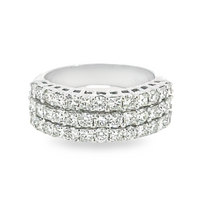 14K White Gold 1.70 CTW Diamond Band