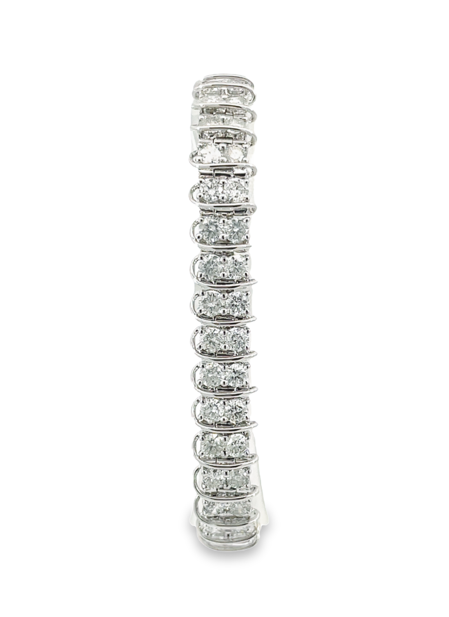 14K White Gold 10.27CTW Diamond Bracelet