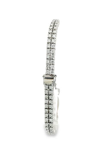 4.00ctw Double-Row Diamond Tennis Bracelet