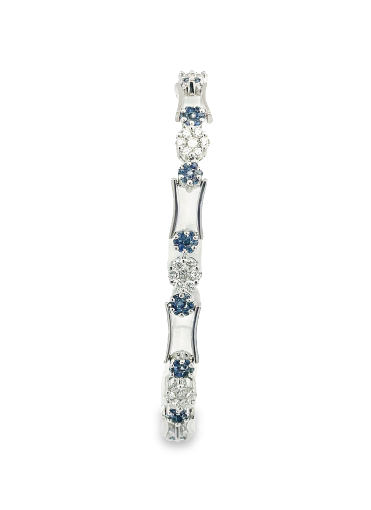 14KW 1.99CTW Diamond 2.34 CTW Sapphire Bracelet