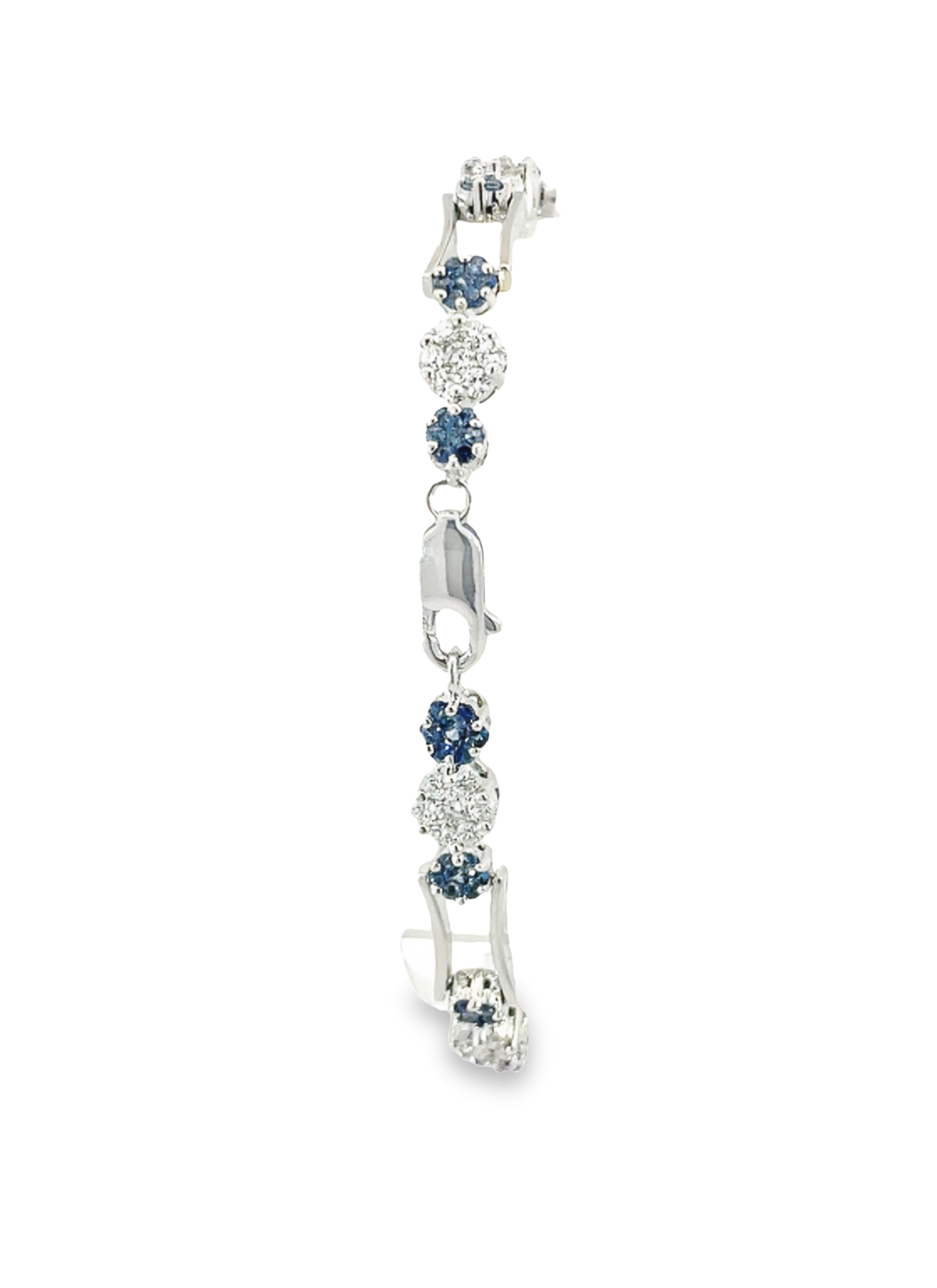 14KW 1.99CTW Diamond 2.34 CTW Sapphire Bracelet