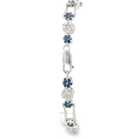 14KW 1.99CTW Diamond 2.34 CTW Sapphire Bracelet