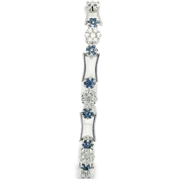 14KW 1.99CTW Diamond 2.34 CTW Sapphire Bracelet