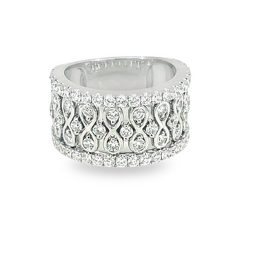 18K White Gold Diamond Band 1.677CTW