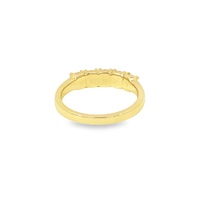 Custom Made 1.37ctw Yellow Cushion Cut Diamond Band