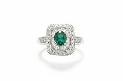 Diamond and Emerald Halo