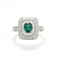 Diamond and Emerald Halo
