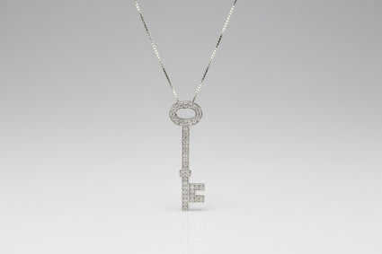 Diamond Key Pendant