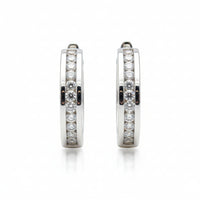 C-Hoop Diamond Earring