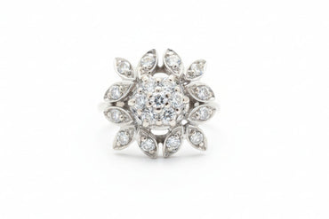 "Petal" Two-Tone Floral Statement Ring