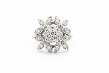 "Petal" Two-Tone Floral Statement Ring