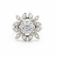 "Petal" Two-Tone Floral Statement Ring