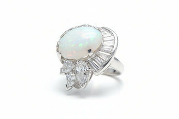Opal "Fan" Statement Ring