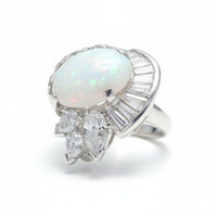 opal and diamond ring