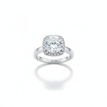 Dainty Diamond Halo Ring