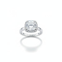 Dainty Diamond Halo Ring