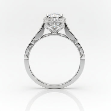 Vintage-Style Diamond Engagement Setting