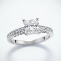 Tacori Princess cut semi-mount