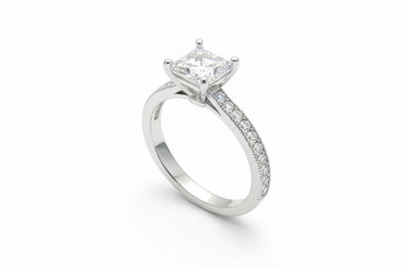 Tacori Princess cut semi-mount
