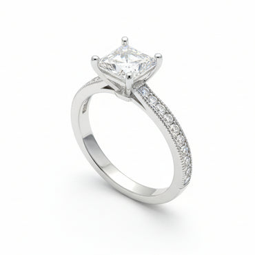 Tacori Princess cut semi-mount