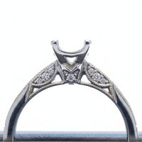 Tacori Princess cut semi-mount