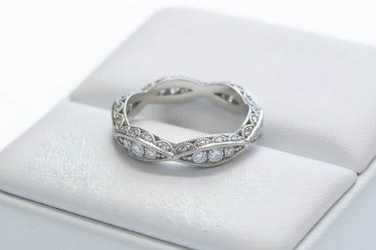 Filigree Eternity Wedding Band