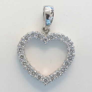 Diamond Open Heart Pendant