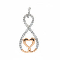 Diamond Infinity Heart Pendant
