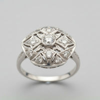 Platinum .53ctw Diamond Filigree Heirloom Ring