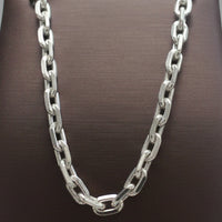 Sterling Silver 16" Polished Cable Chain (3.25mm)