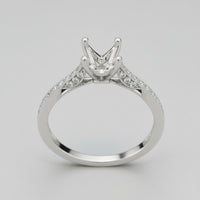 Tacori 18K White Gold Engagement Ring Mounting