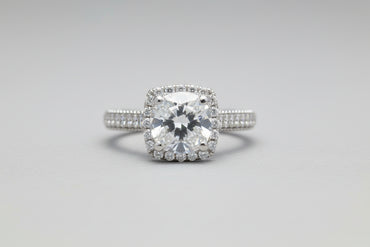 Tacori 18K White Gold Halo
