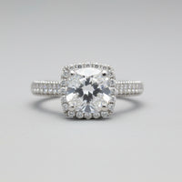 Tacori 18K White Gold Halo