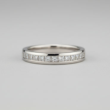 Princess-Cut Diamond Channel-Set Band