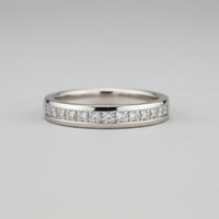 Princess-Cut Diamond Channel-Set Band
