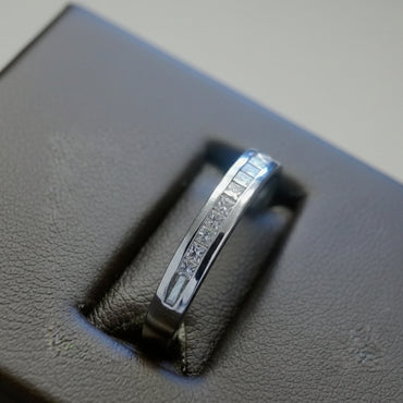 Princess-Cut Diamond Channel-Set Band