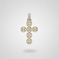 Diamond "Eternal Circles" Cross Pendant