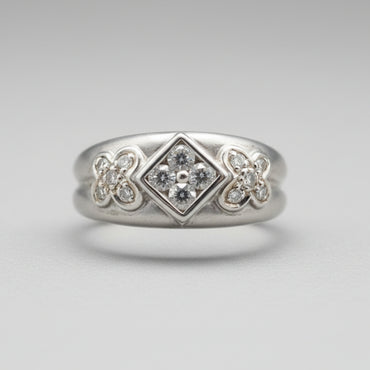 Diamond Floral Geometry Band
