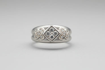Diamond Floral Geometry Band