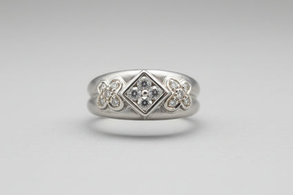 Diamond Floral Geometry Band