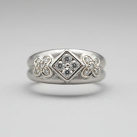 Diamond Floral Geometry Band