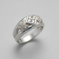 Diamond Floral Geometry Band